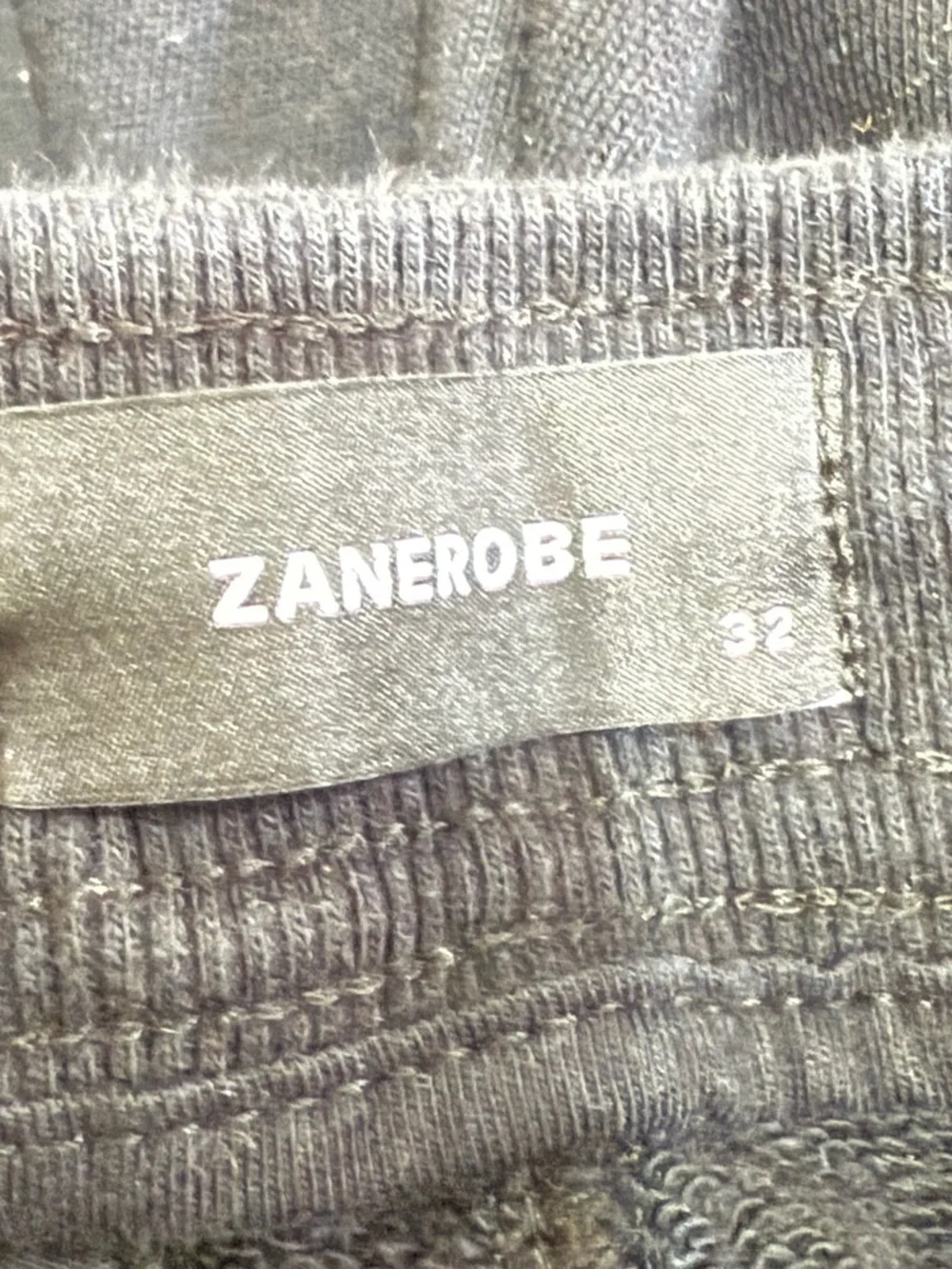 Zanerobe Black Jogger Pants with White Drawstring